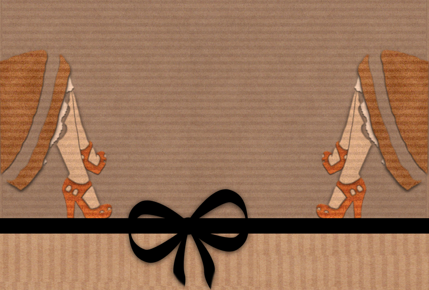 fashion illustration postcard shoes